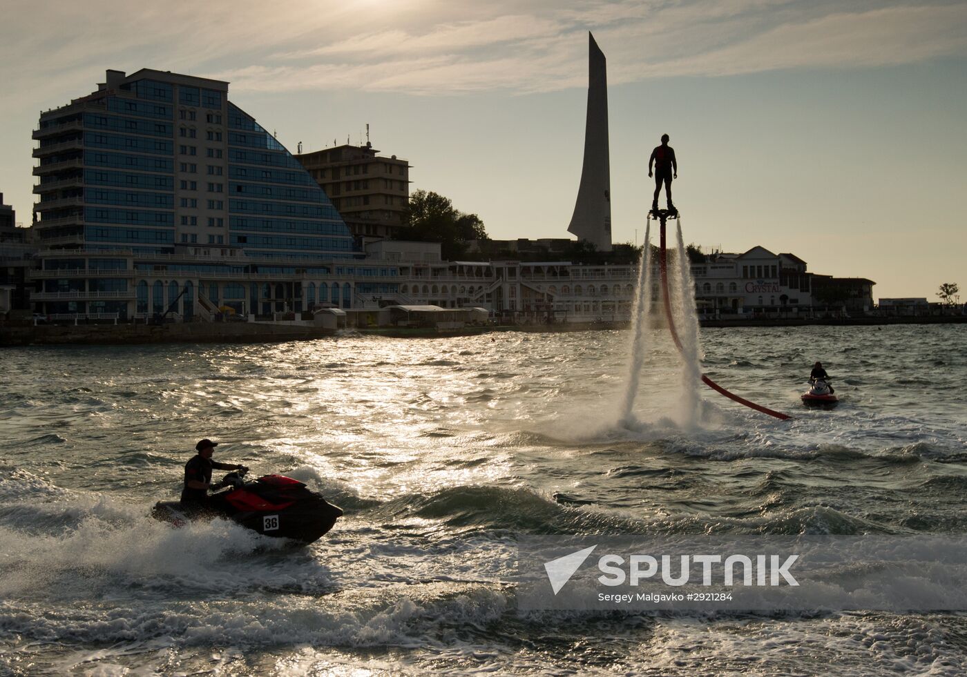 Russian flyboard championship in Sevastopol