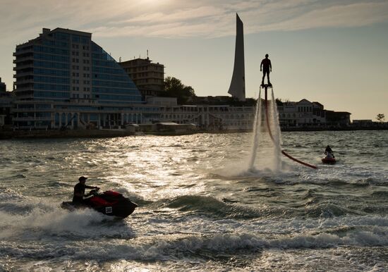 Russian flyboard championship in Sevastopol