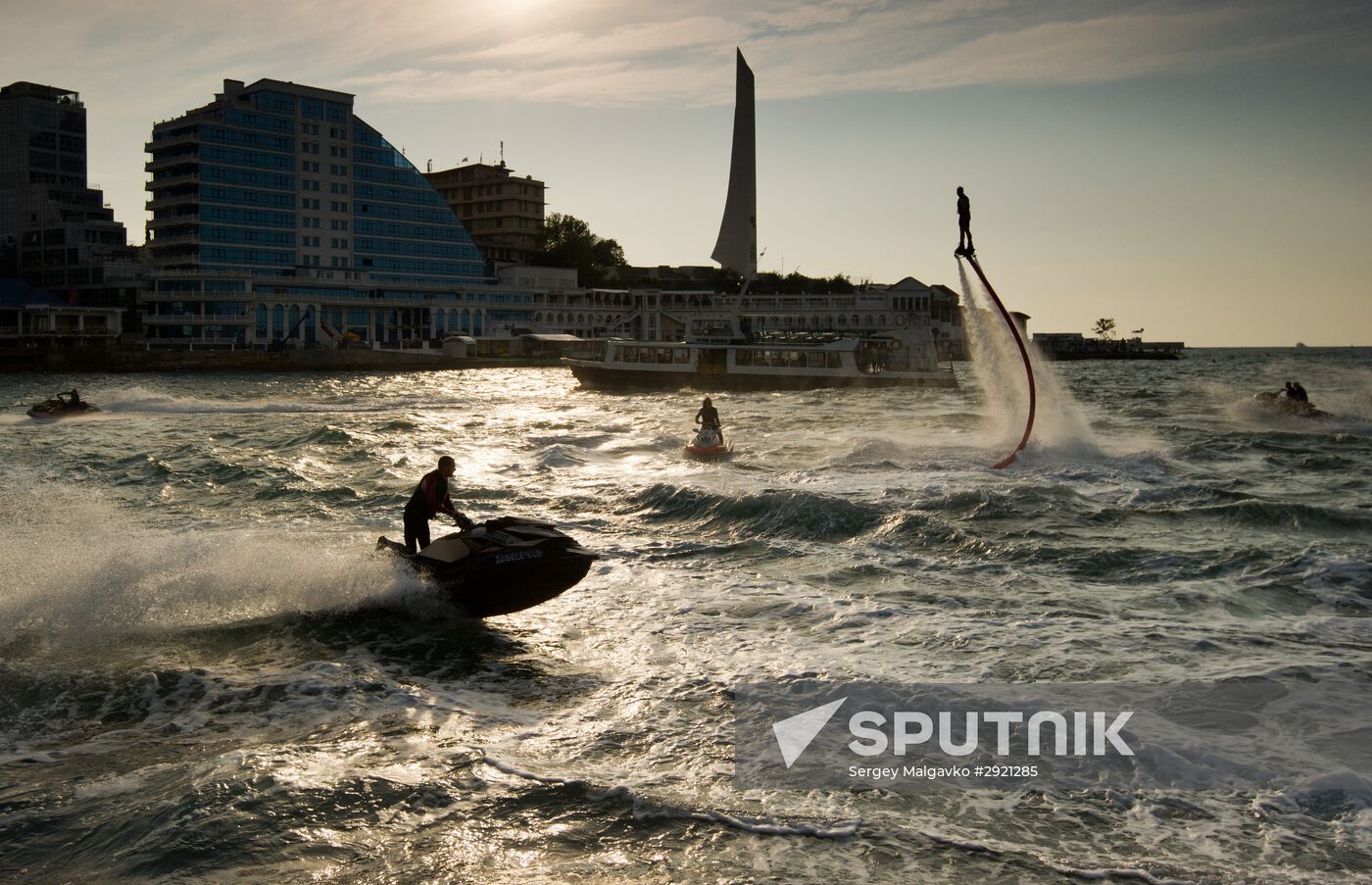 Russian flyboard championship in Sevastopol