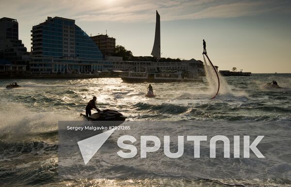 Russian flyboard championship in Sevastopol