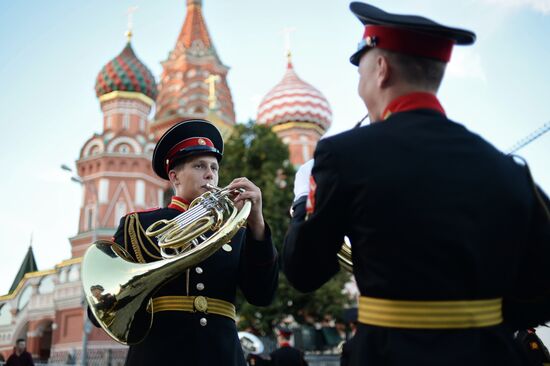 Spasskaya Tower festival rehearsal