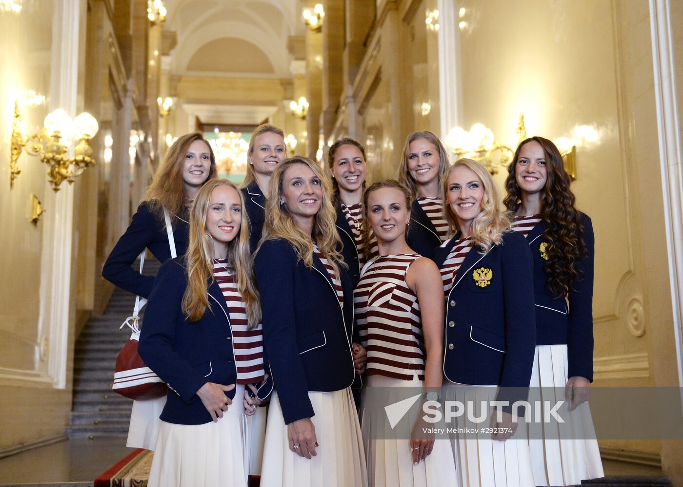 President Vladimir Putin gives government awards to Olympic medalists