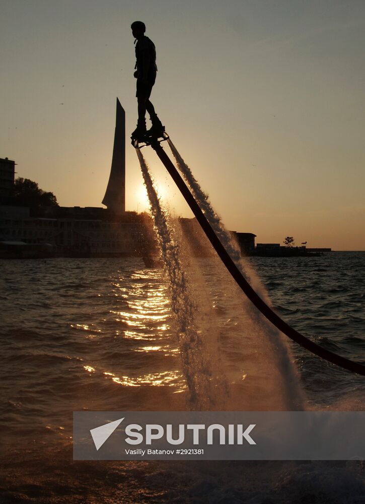 Russian flyboard championship in Sevastopol