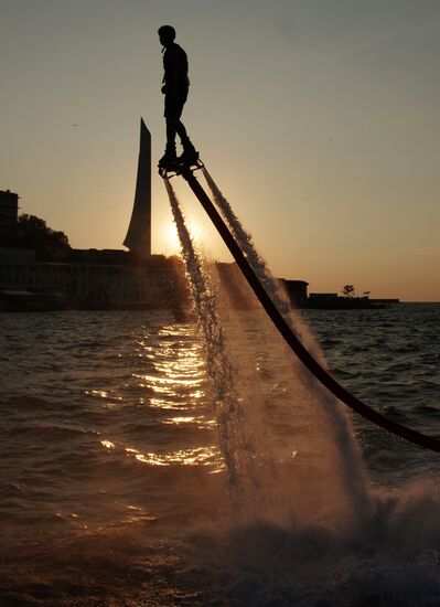 Russian flyboard championship in Sevastopol