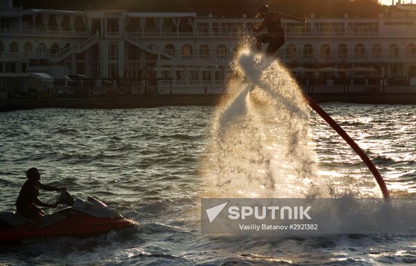 Russian flyboard championship in Sevastopol