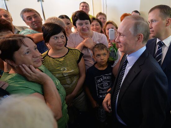 President Vladimir Putin visits Altai Territory