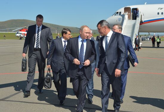 President Vladimir Putin visits Altai Territory