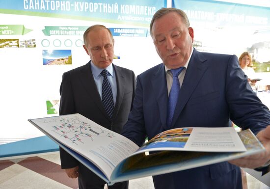 President Vladimir Putin visits Altai Territory