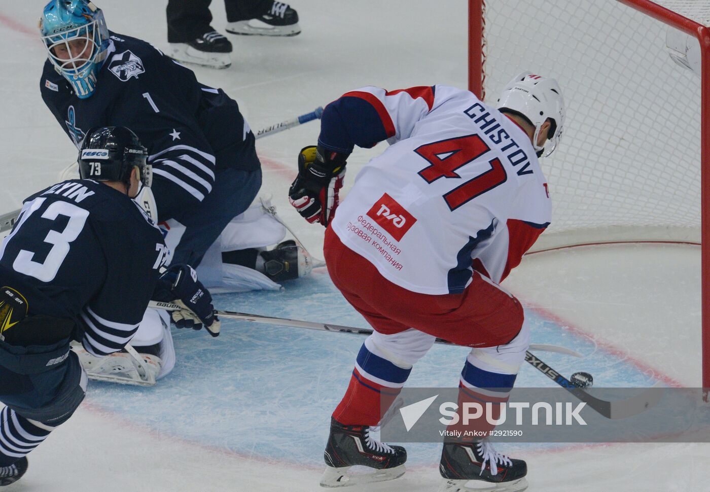 Kontinental Hockey League. Admiral vs. Lokomotiv