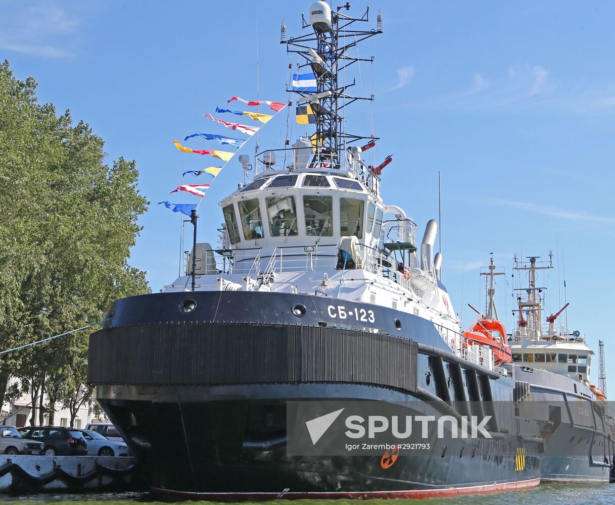 New SB-123 rescue and salvage tug arrives in Baltiysk port