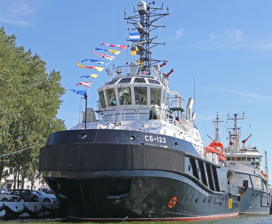 New SB-123 rescue and salvage tug arrives in Baltiysk port