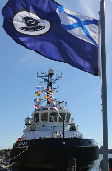 New SB-123 rescue and salvage tug arrives in Baltiysk port