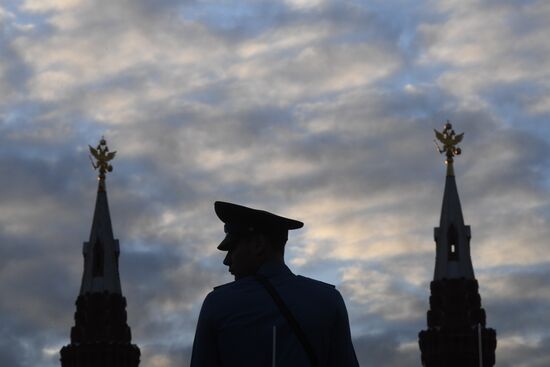 Dress rehearsal of Spasskaya Tower Festival