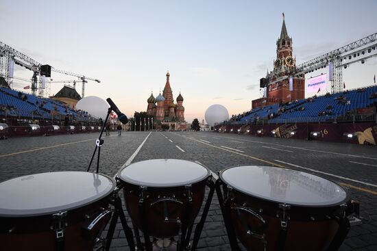 Dress rehearsal of Spasskaya Tower Festival