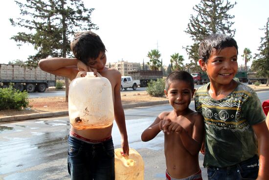 Refugees in Aleppo