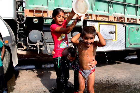 Refugees in Aleppo