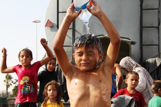 Refugees in Aleppo