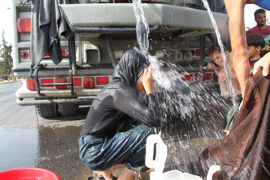 Refugees in Aleppo