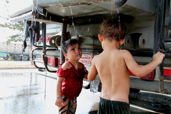 Refugees in Aleppo