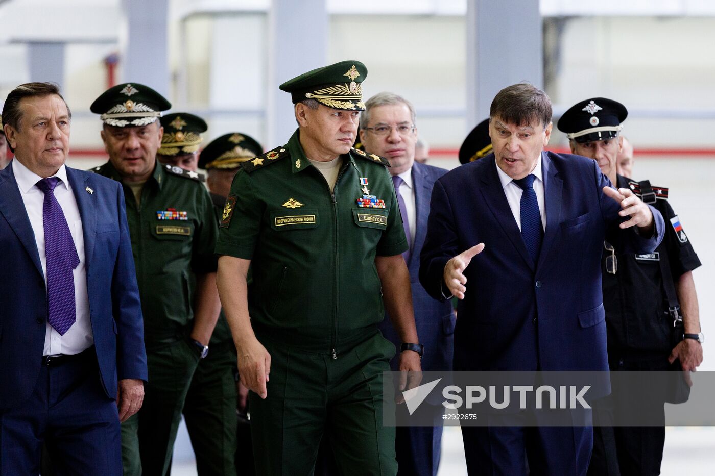 Russian Defense Minister Sergey Shoigu visits Krasnoyarsk machine-building plant