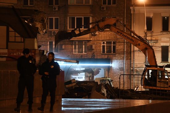 Demolition of unauthorized buildings continues in Moscow