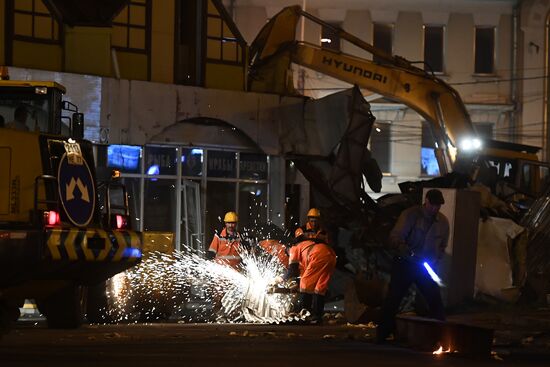 Demolition of unauthorized buildings continues in Moscow
