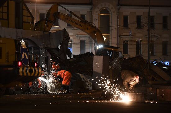 Demolition of unauthorized buildings continues in Moscow