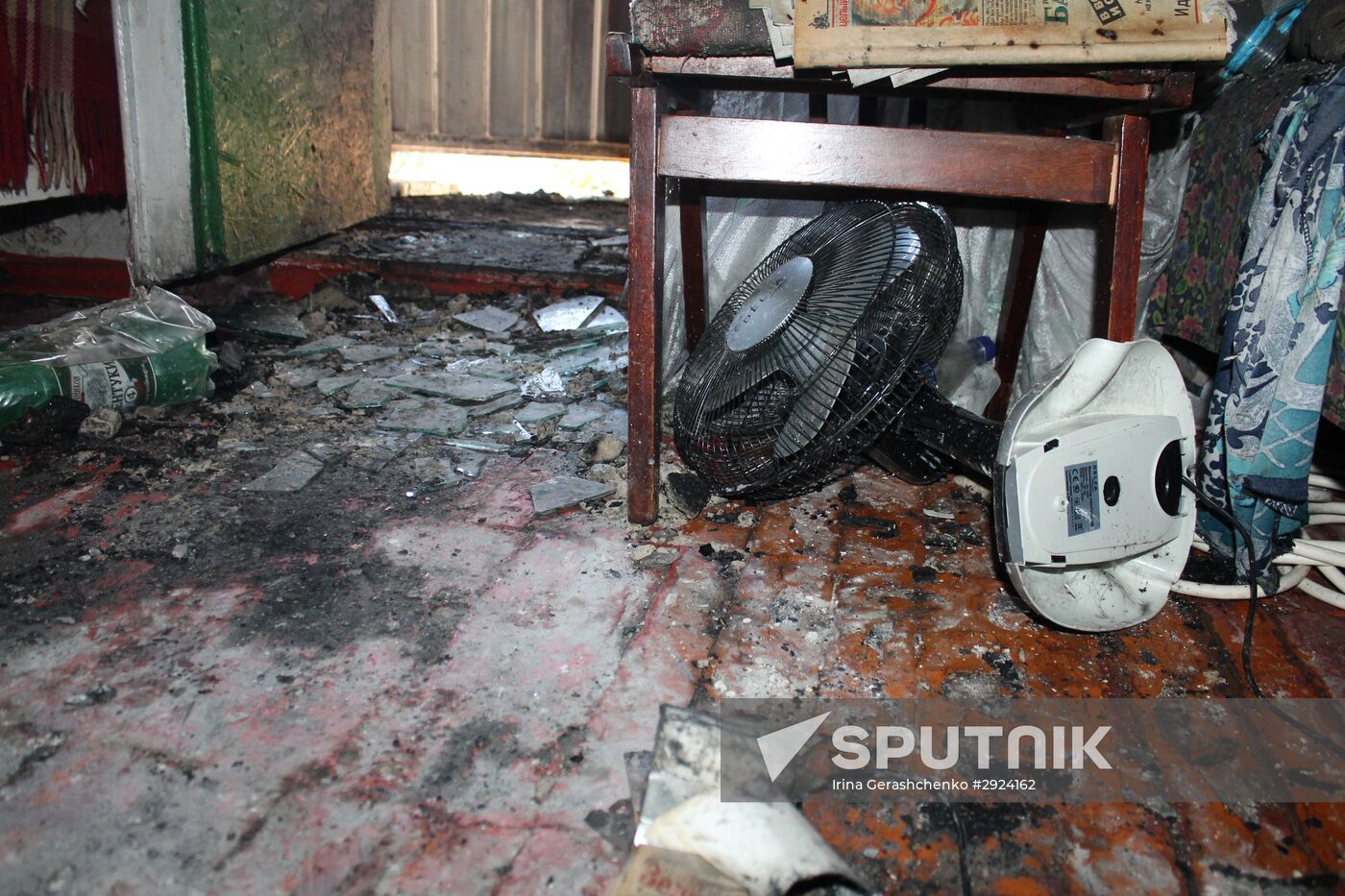 Aftermath of Donetsk shelling