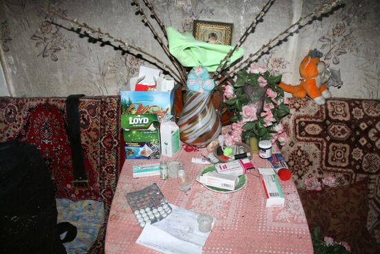Aftermath of Donetsk shelling