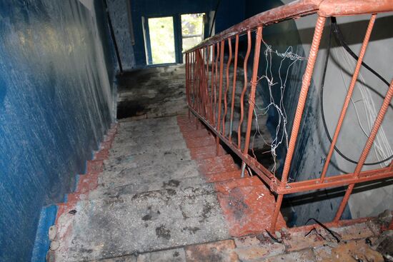 Aftermath of Donetsk shelling