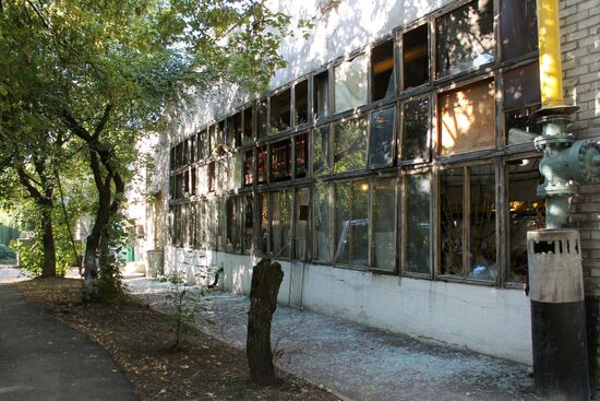 Aftermath of Donetsk shelling