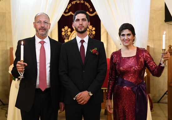 Jewish wedding ceremony