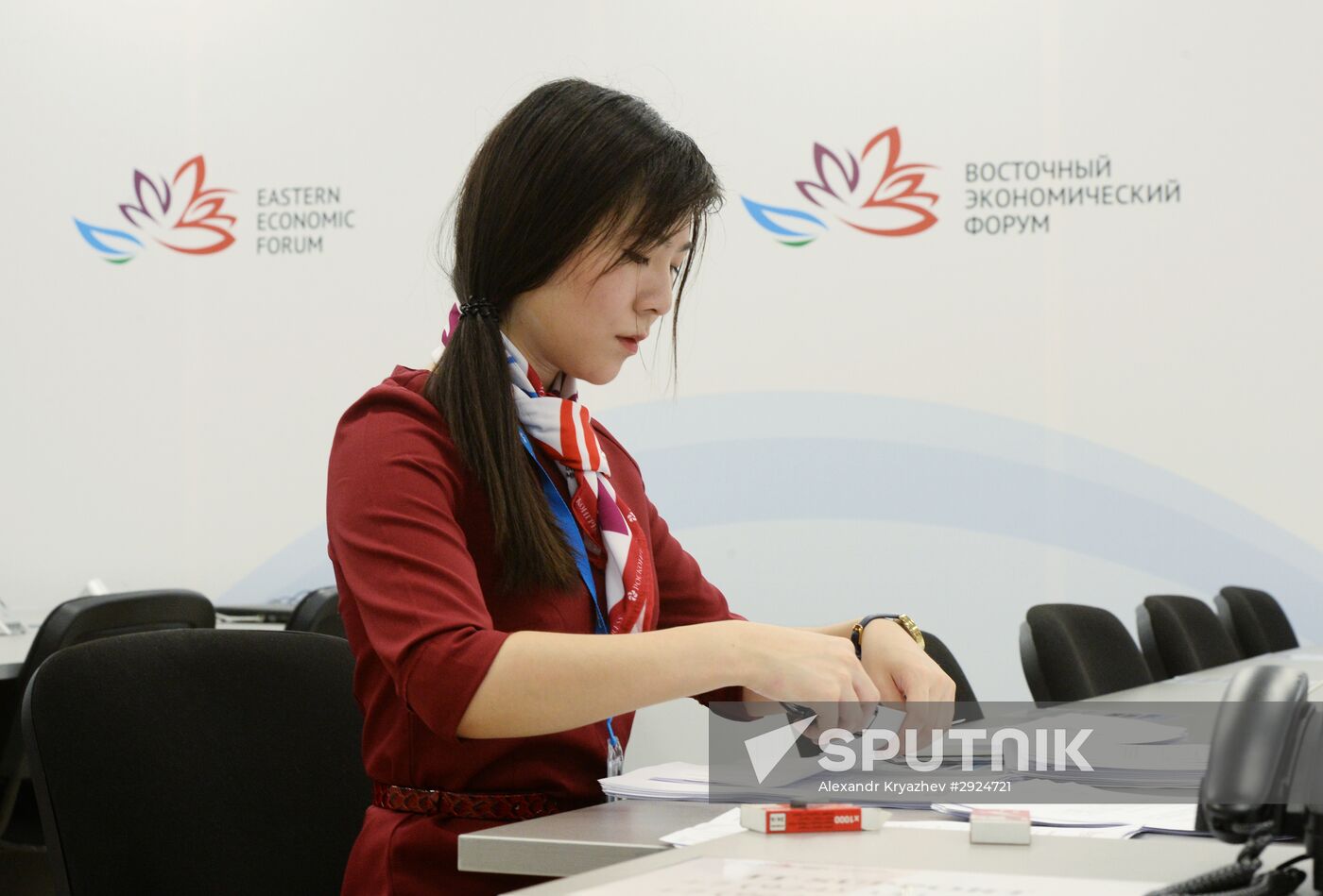 Preparations for the opening of the Eastern Economic Forum