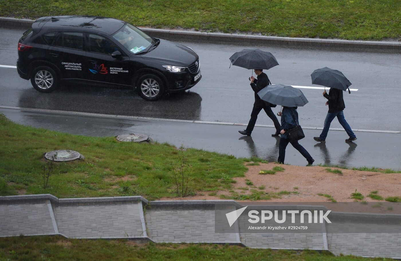Preparations for the opening of the Eastern Economic Forum