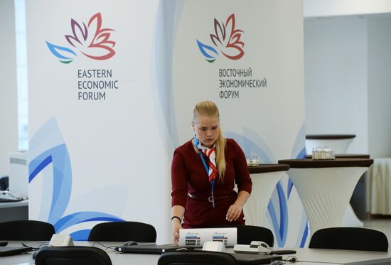 Preparations for the opening of the Eastern Economic Forum