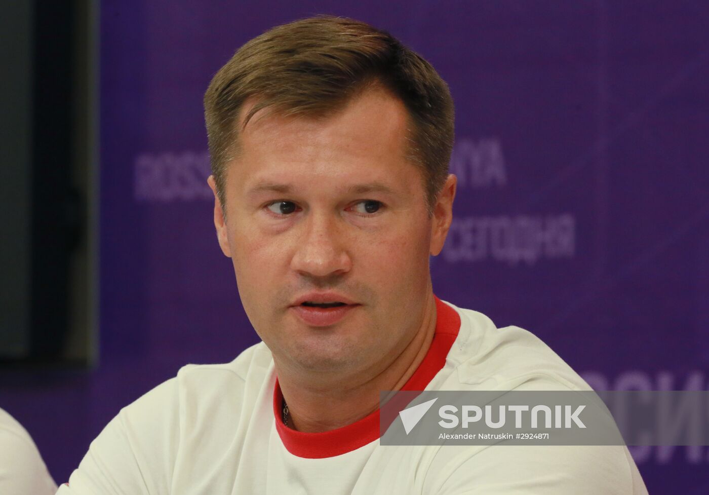 News conference on Alexei Nemov and Sport Legends show