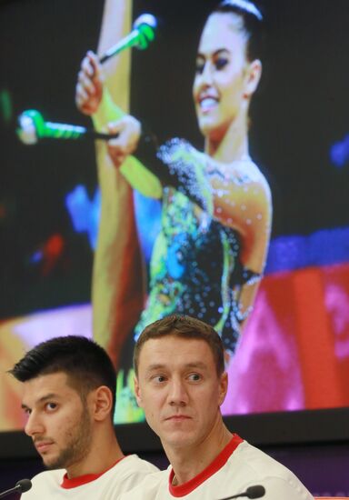 News conference on Alexei Nemov and Sport Legends show