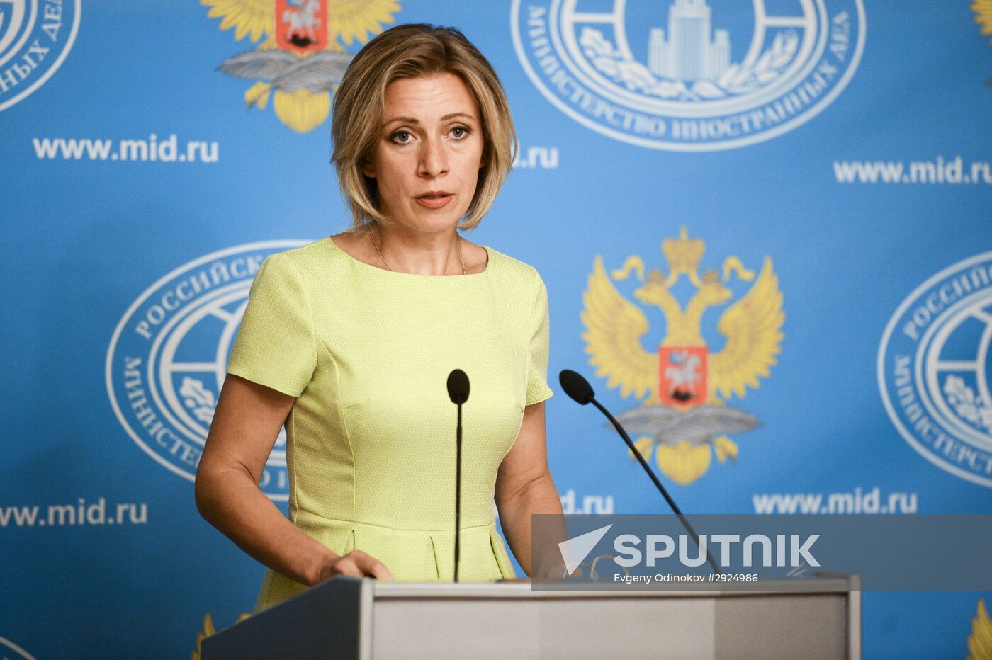 Foreign Ministry's spokesperson Maria Zakharova holds briefing