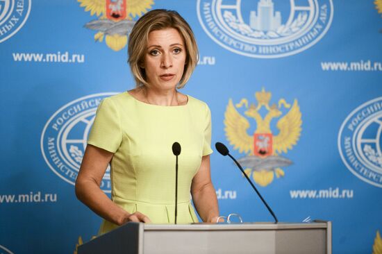 Foreign Ministry's spokesperson Maria Zakharova holds briefing