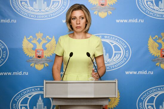 Foreign Ministry's spokesperson Maria Zakharova holds briefing