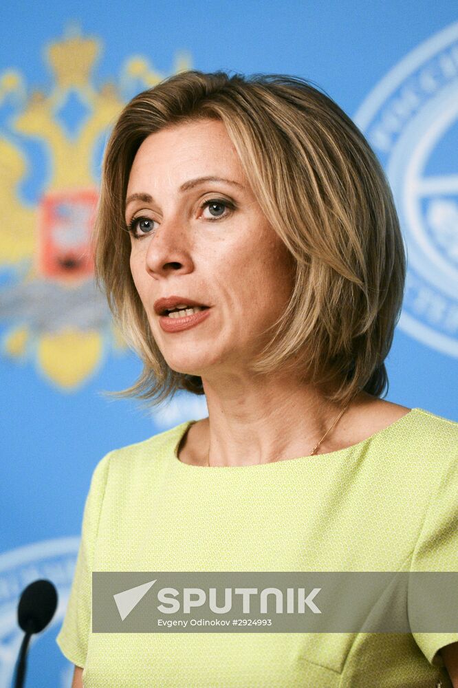 Foreign Ministry's spokesperson Maria Zakharova holds briefing