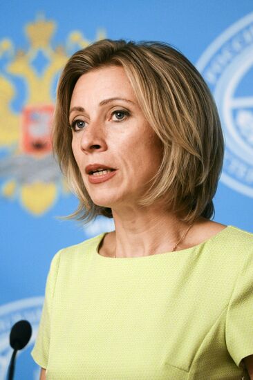 Foreign Ministry's spokesperson Maria Zakharova holds briefing