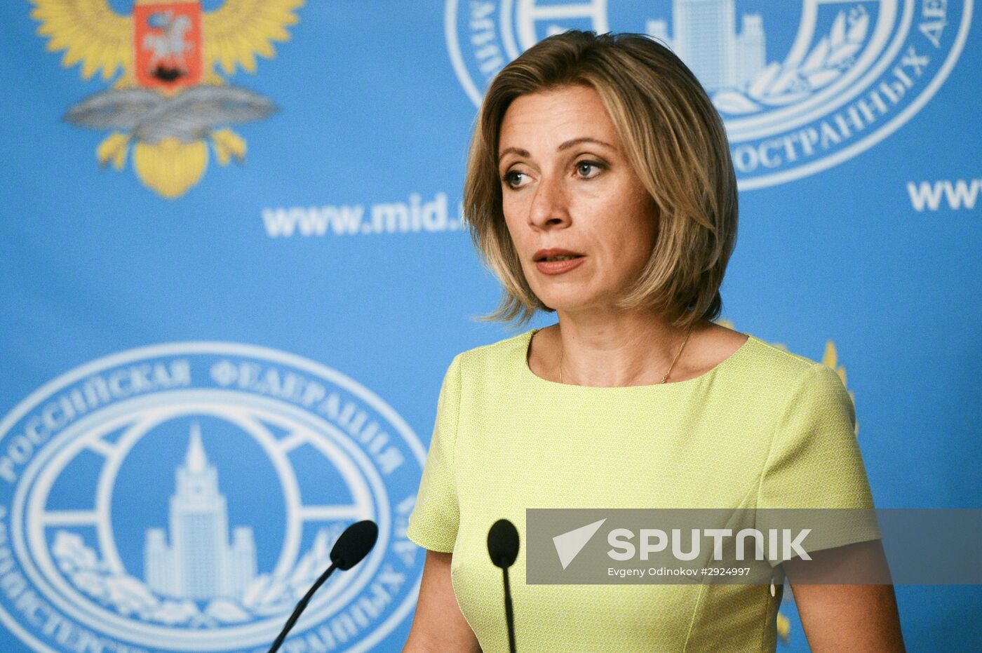 Foreign Ministry's spokesperson Maria Zakharova holds briefing