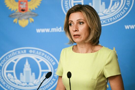 Foreign Ministry's spokesperson Maria Zakharova holds briefing