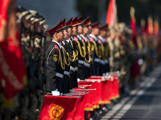 Celebrations of Kyrgyzstan's 25th independence anniversary in Bishkek