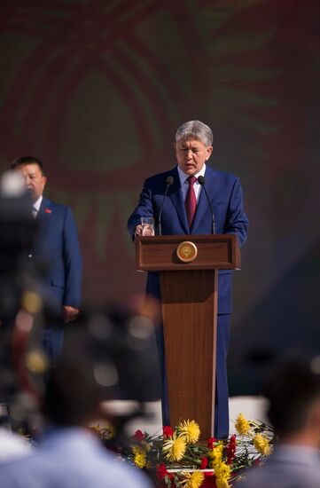 Celebrations of Kyrgyzstan's 25th independence anniversary in Bishkek