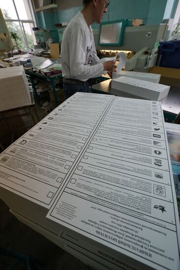 Printing ballot papers in Kaliningrad