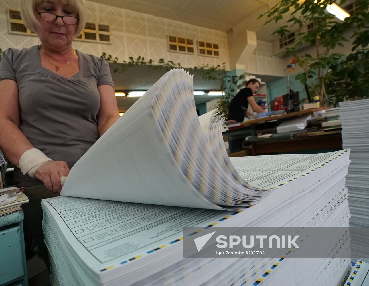 Printing ballot papers in Kaliningrad