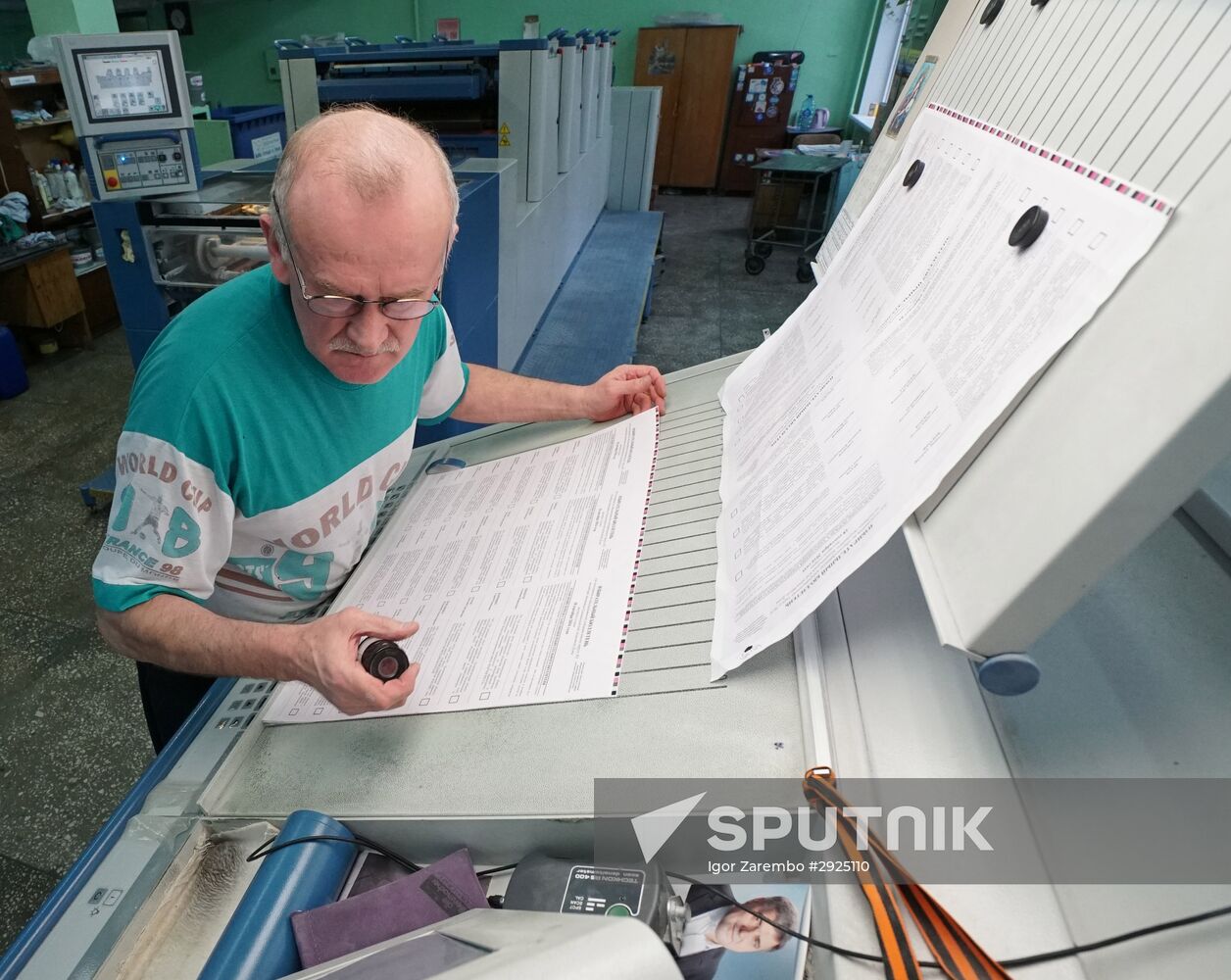 Printing ballot papers in Kaliningrad