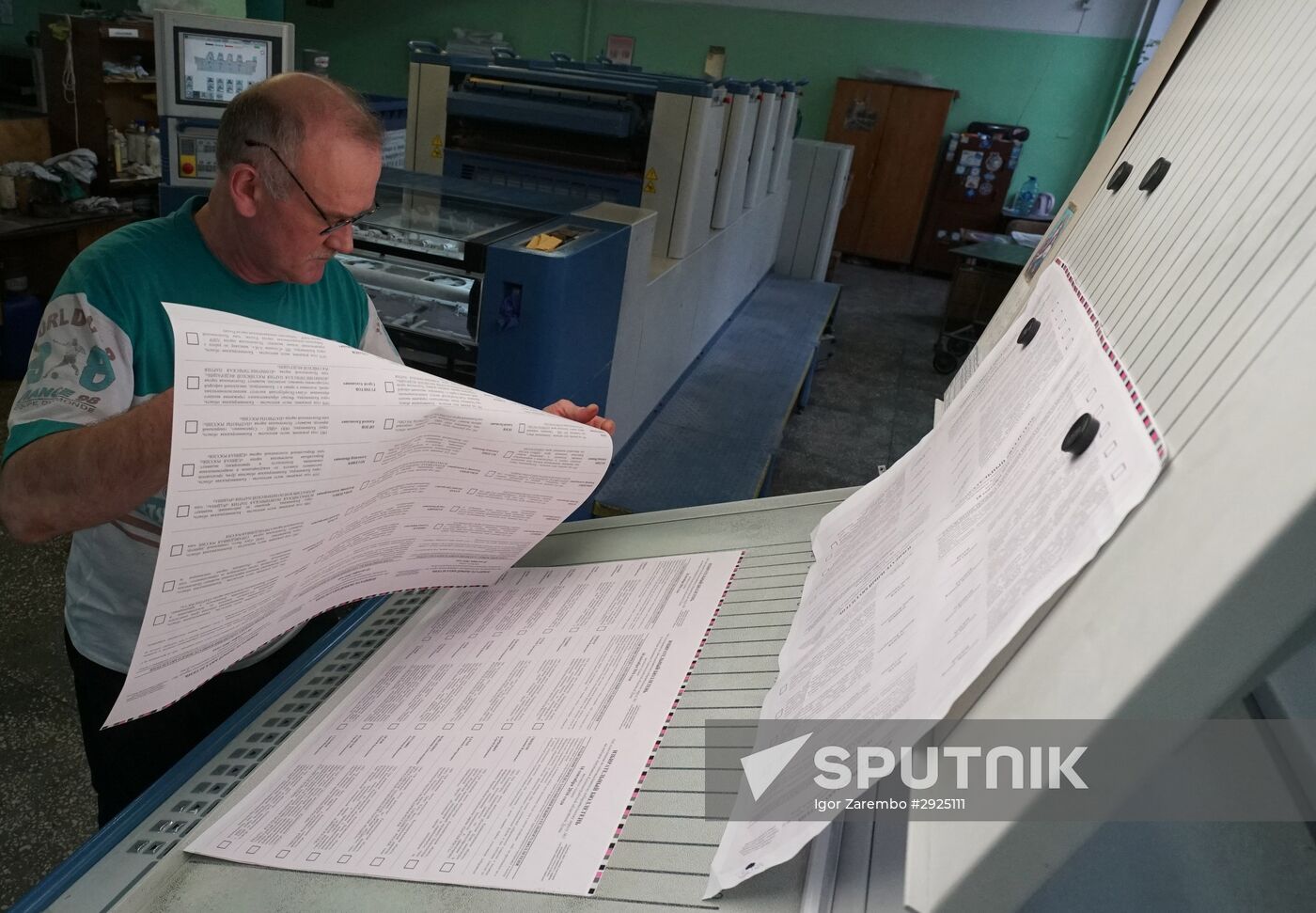 Printing ballot papers in Kaliningrad